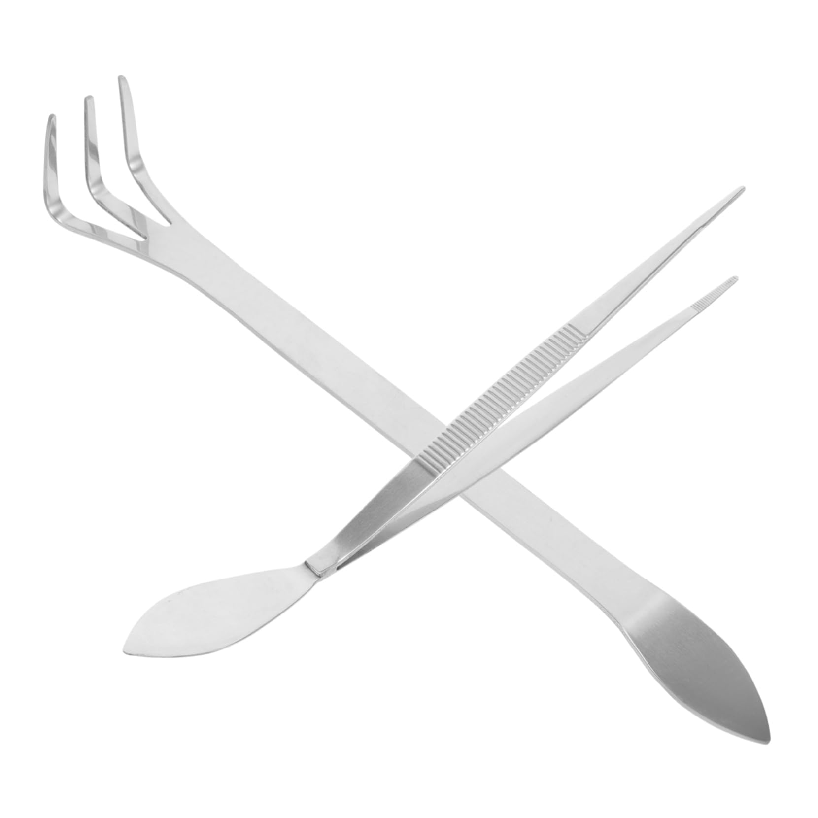 Mipcase Stainless Steel Bonsai Tweezers Gardening Rake Tweezers Root Rake Bonsai Supplies