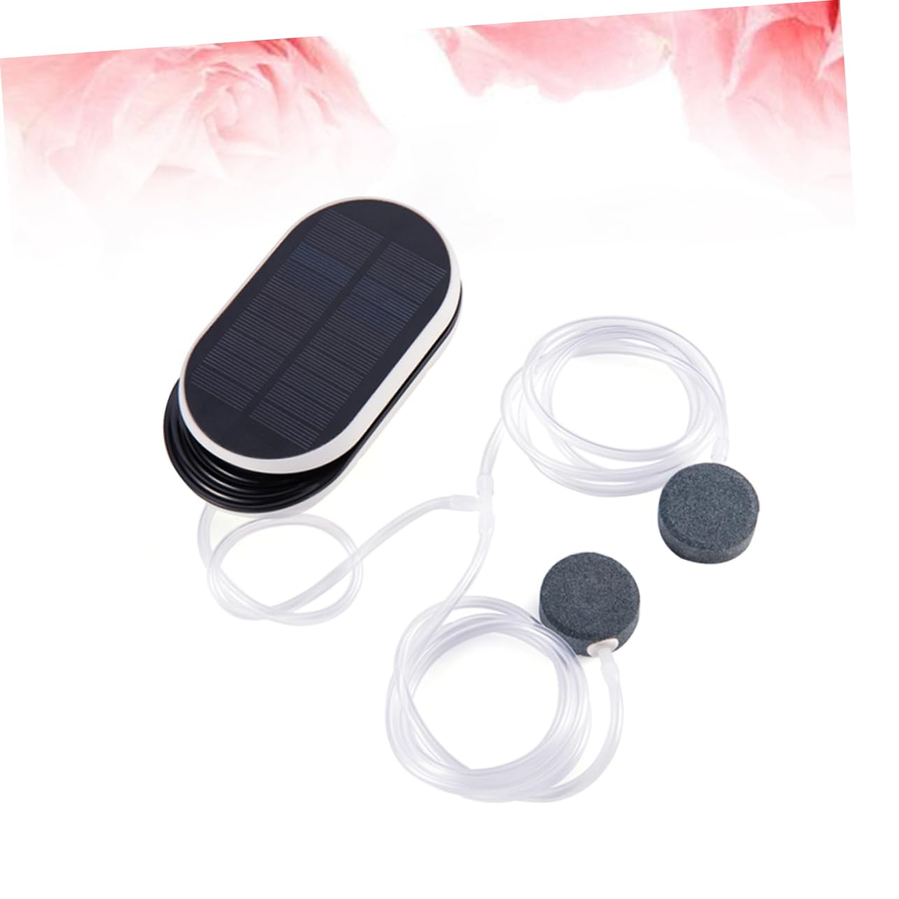 3-Stufen Solar Aquarium Sauerstoffpumpe, Tragbar, Schwarz