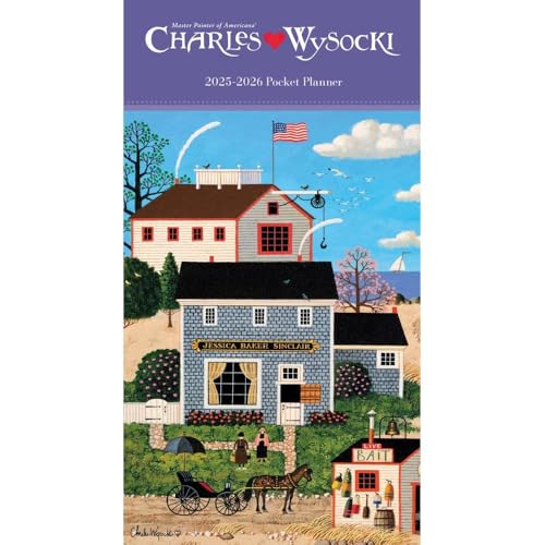 Carousel Calendars, Charles Wysocki Americana 2 Year 2025 Pocket Planner