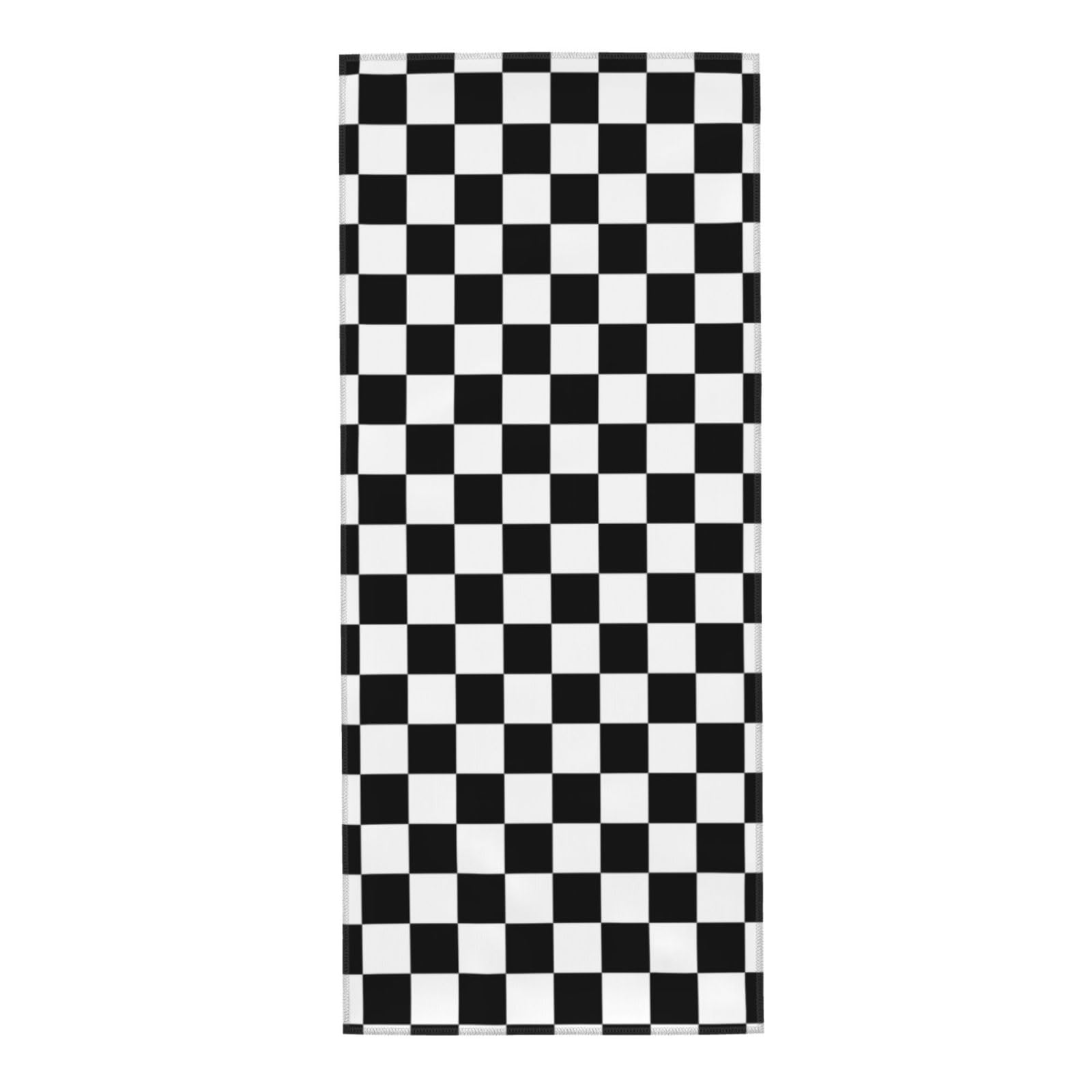 Hyaszst As Picture Huge F1 Formula One Black & White Chequered,Face Wash Cloth Soft And Towel Fast Drying Washcloth