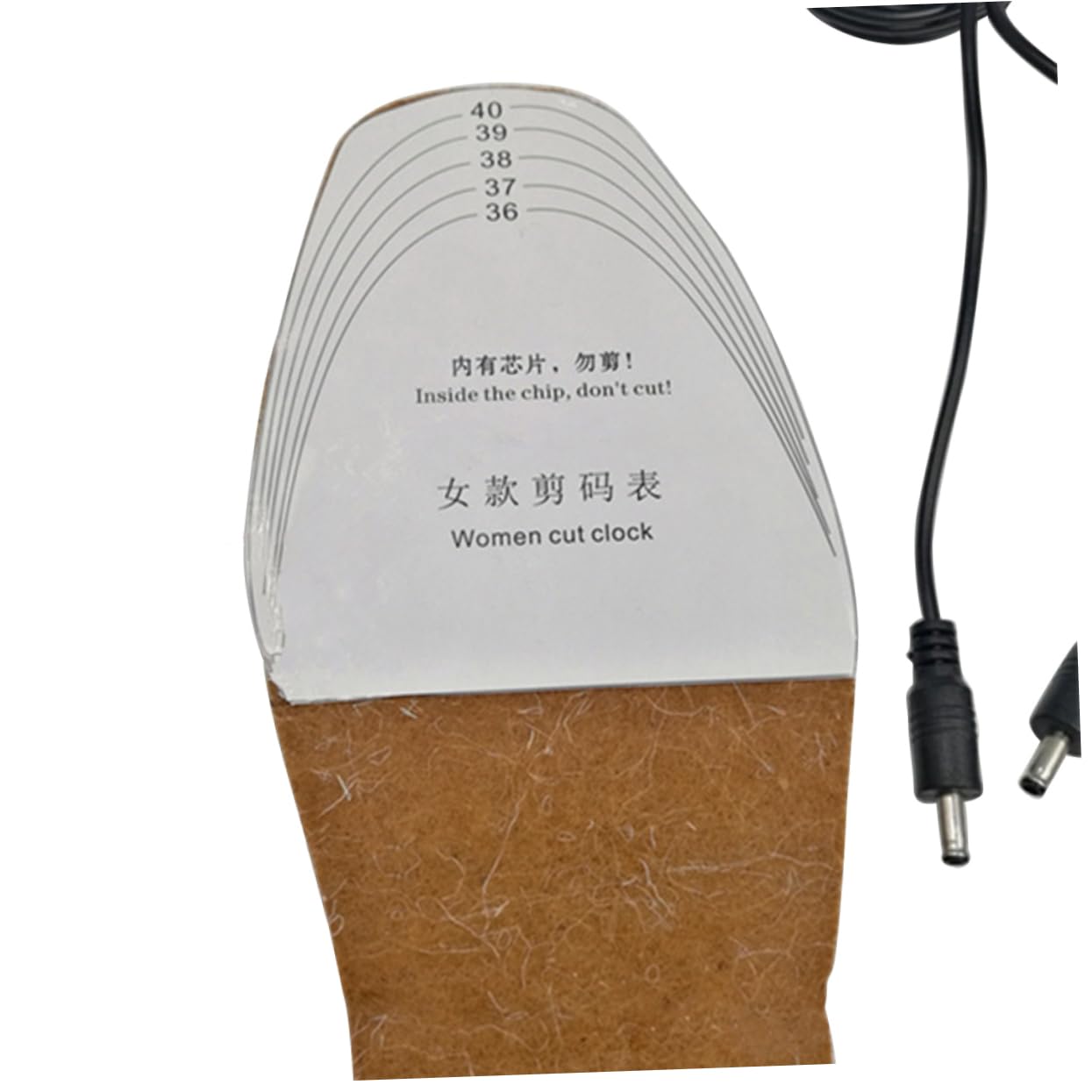 TOBBOMEY Warm Your Feet Heated Insoles Electric Heating Pad Size 36-41 for Women