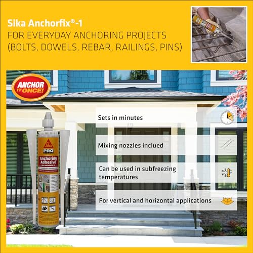 Adhesivo anclaje Sika AnchorFix-1 10.1 fl oz gris miniatura 3
