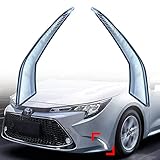 PGTOPONE Switchback White/Amber LED Front Fog Daytime Running Lamp w/Dynamic Flash LED Turn Signal light Feature Compatible with Toyota Corolla 2021-2022 L LE XLE Hybrid Accessories (Front Fog Light)