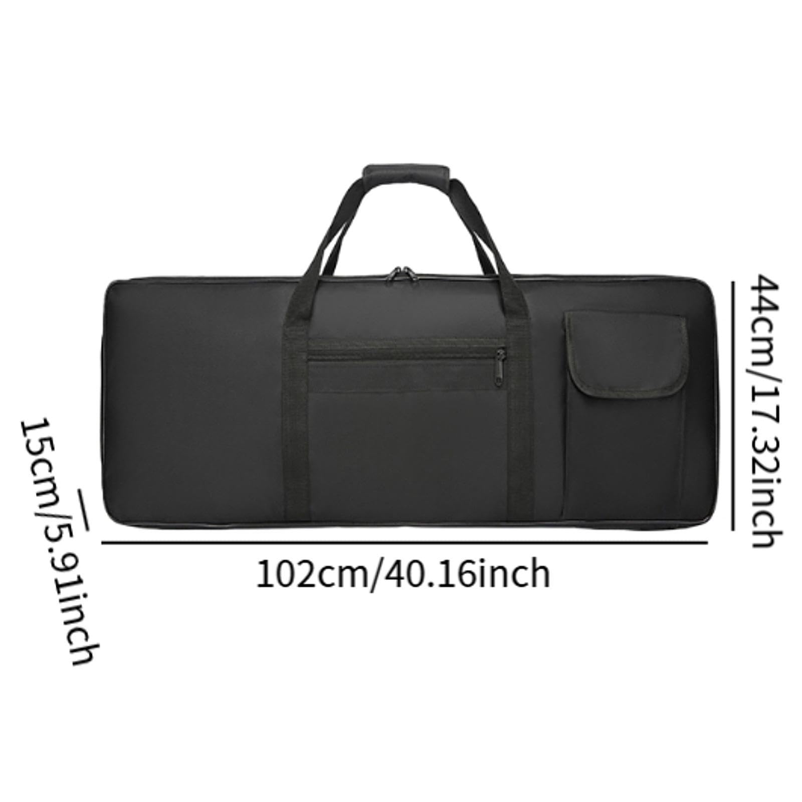 MagiDeal Estuche para Teclado 61 Teclas Funda para Piano Electrónico Bolsa de Transporte Portátil Resistente Al Agua Y a Fabricada Oxford Ad, L