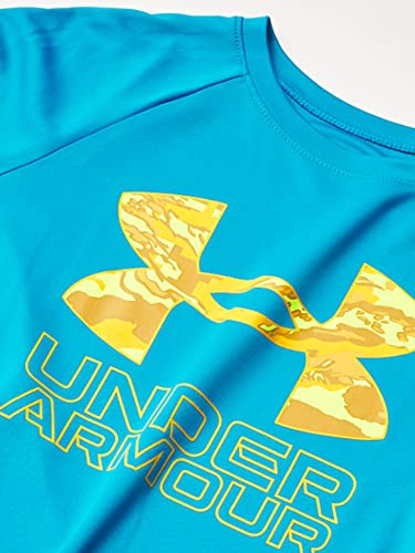 Image of Under Armour Boys' Tech Hybrid Printed Fill Short-Sleeve T-Shirt