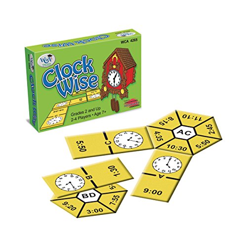 Learning Advantage 4265 Clock Wise Game, Grade: 2, 6.5' Height, 1.5' Width, 4' Length