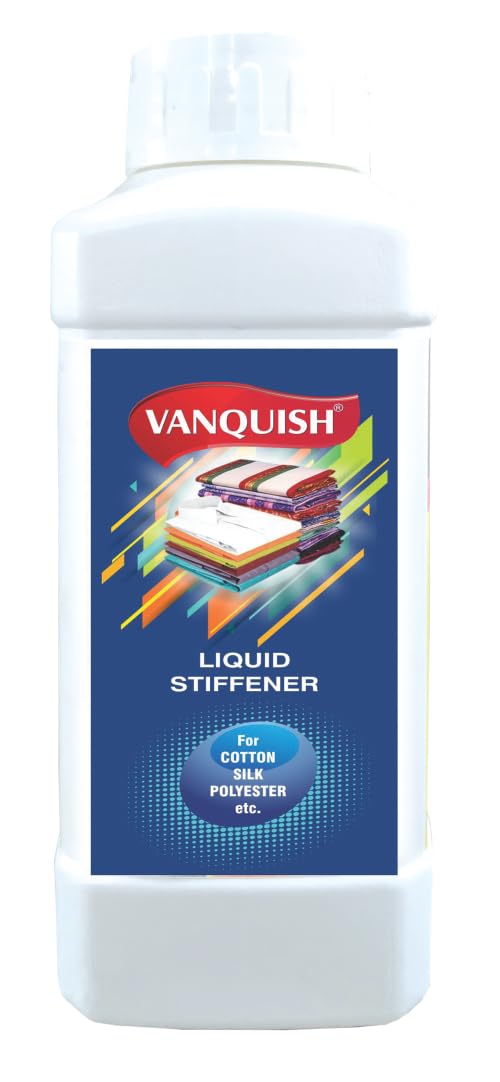 VANQUISH Liquid Stiffener is a quick and easy way of stiffening clothes500 gm Blue