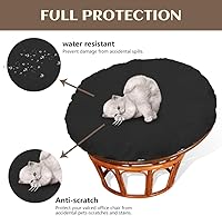 Vista 3 de Papasan - Funda de cojín para silla Papasan resistente al agua, para puertas exteriores, agradable a la piel, suave, lavable a máquina, sin