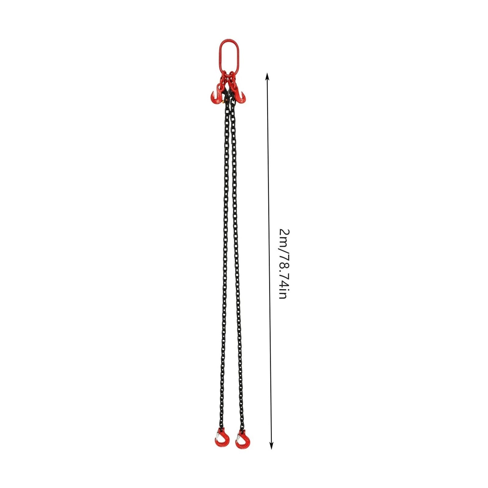 Wieszak Na Łańcuch G80, 2 M, Splotka, Łańcuchy Zatrzymujące, 8 Mm, Dźwig, Wysoka Wytrzymałość, Transport Ładunków 2T, 200 X 15 9 Cm Wciągnik elektryczny