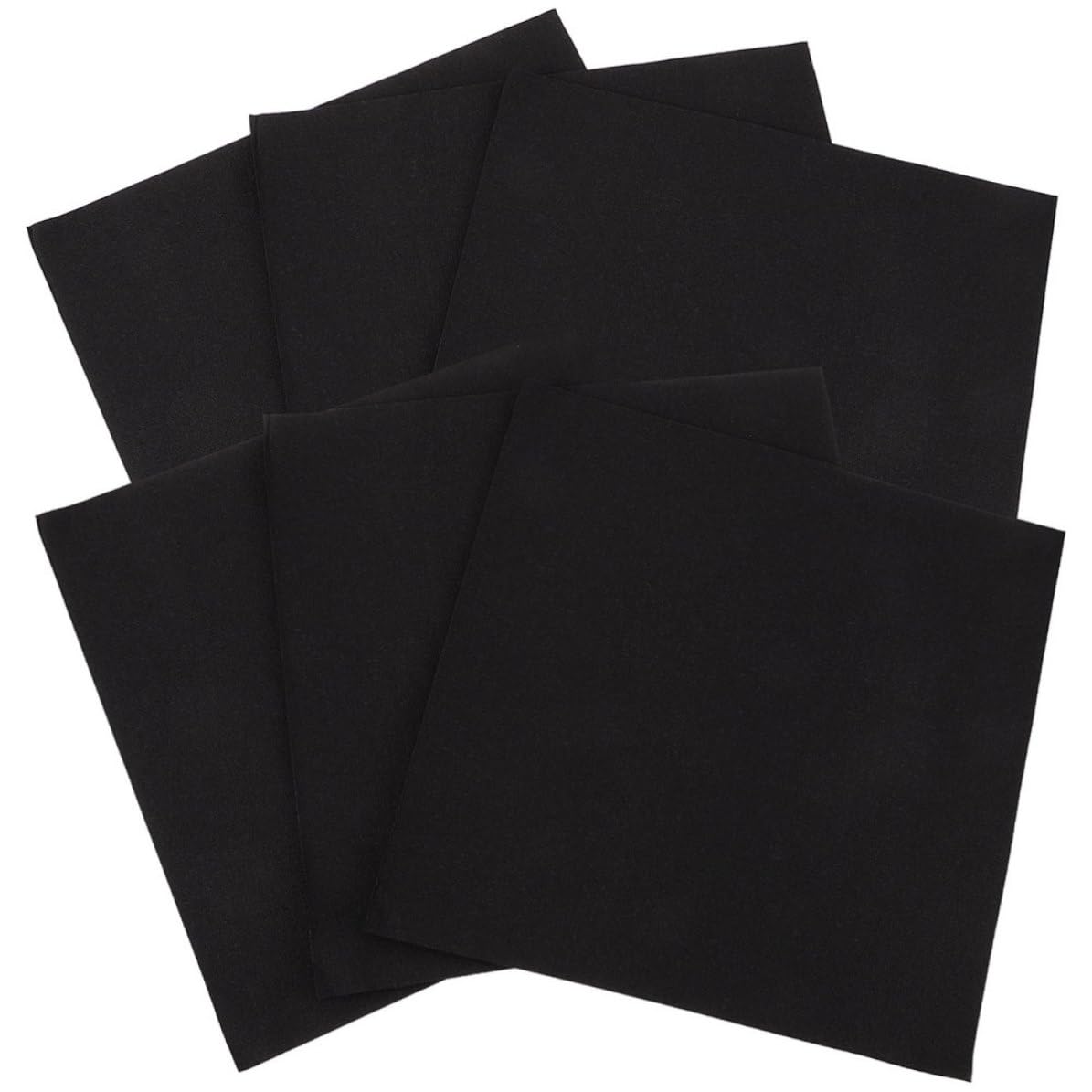 100 Pièces Serviettes de Table Noires en Papier Épaisses et Élégantes, Jetables et Douces Peau, pour Fêtes et Banquets Raffinés
