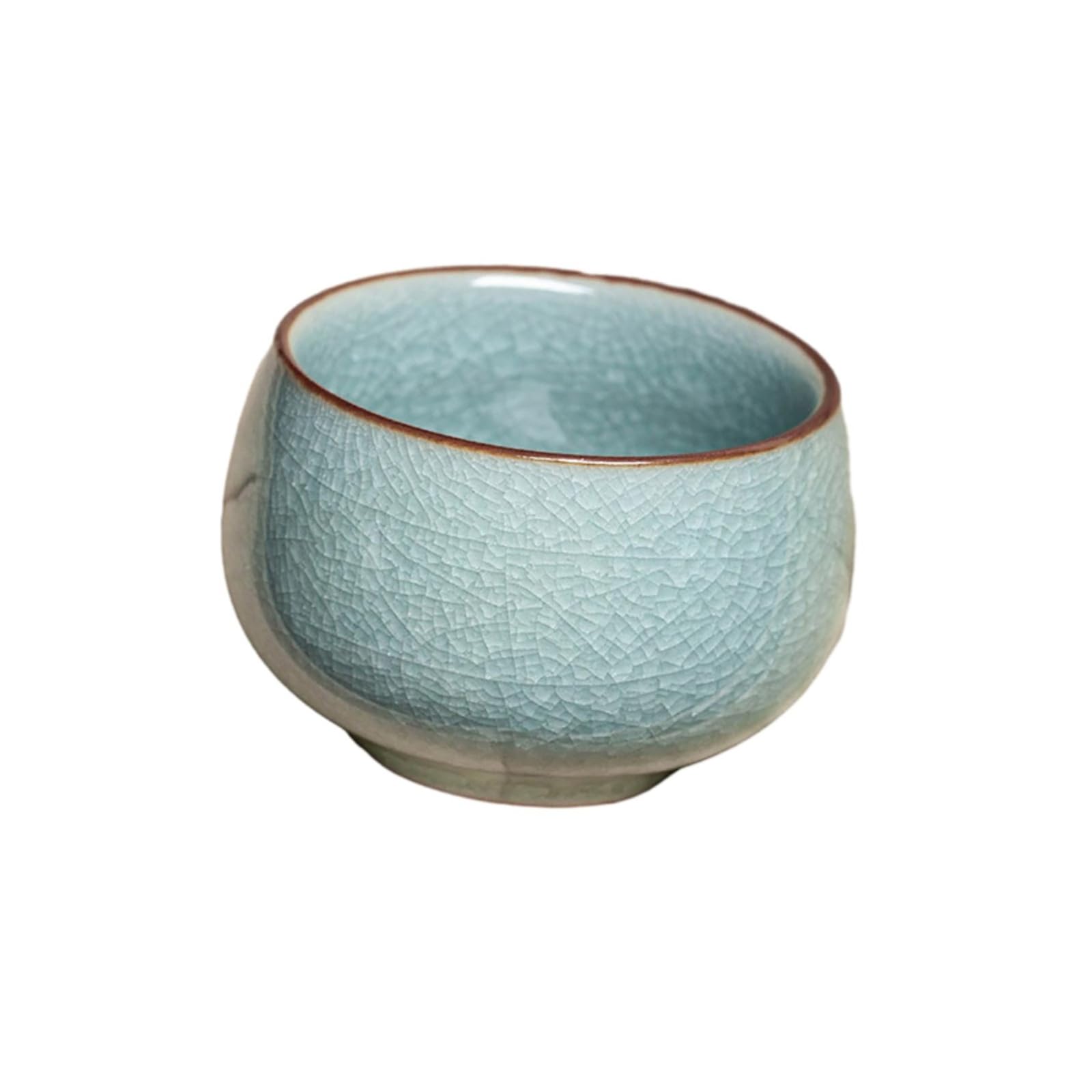 Ceramiczna glazura lodowa kubek do herbaty Ruyao domowy świeży zestaw do herbaty Kung Fu - kubek do medytacji + pudełko