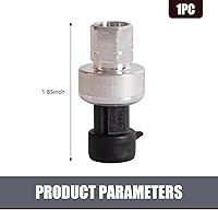 Vista 2 de Eratus Pack-1 Sensor de presión de aire acondicionado para automóvil, 1.85 pulgadas de largo de metal + sensor de reacción sensible de plástico