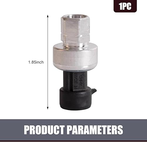 Miniatura 2 de Eratus Pack-1 Sensor de presión de aire acondicionado para automóvil, 1.85 pulgadas de largo de metal + sensor de reacción sensible de plástico,