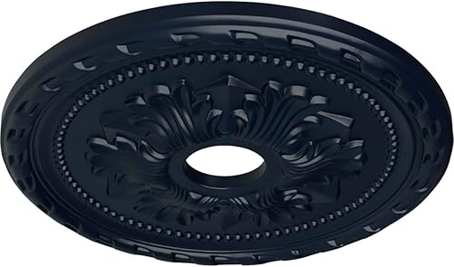 Miniatura 163 de Ekena Millwork CM20PM Medallón de techo Palmetto, 20 7/8 pulgadas de diámetro exterior x 3 5/8 pulgadas de diámetro interior x 1 5/8 pulgadas, Primed