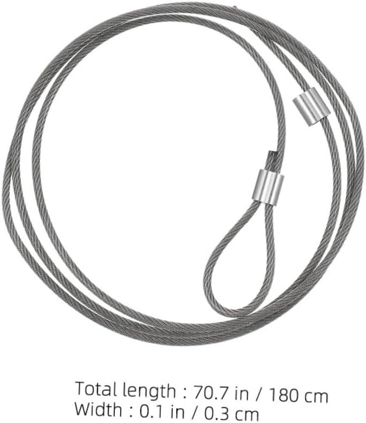 Levemolo 2pcs Basketball Net Replacement String Rope, PVC Coated Steel Wire Cord with Aluminum Buckle, Sturdy Basketball Net String for Outdoor and Indoor Hoops, Sports Court Accessories