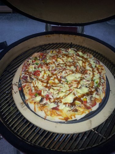 Pizza Baking Stone for XL Big Green Egg (BGE) & or Kamado BBQ or Outdoor Pizza Oven. 15 inch Extra Thick