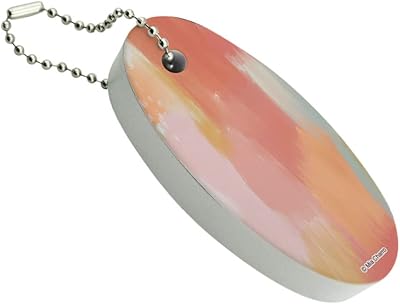 GRAPHICS & MORE Pink Sky Watercolor Floating Keychain Oval Foam Fishing Boat Buoy Key Float
