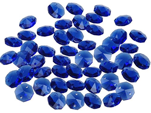 Sun Cling? Crystal 14mm Octagon Beads, Pack of 100 (Blue)
