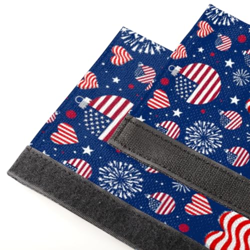 Image of Pardick Refrigerator Door Handle Covers Set of 2, Patriotic Fridge Handle Cover Washable Fridge Dishwasher Door Spring Decor Protector Handle Cover, Keep Your Kitchen Appliance Clean