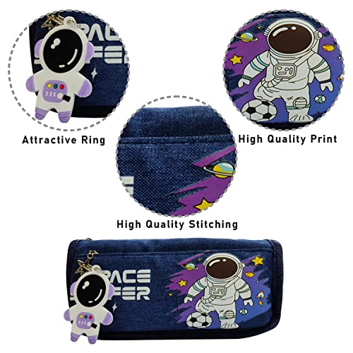 Image of Party Propz Pencil Pouch for Boys - Space Theme Pencil Pouches for Stationary | Aesthetic Pencil Case for College Students | School Pouch for Boys Stylish | Cute Pen Pouch Korean Bag
