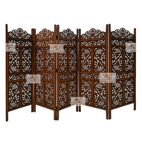 Image of Partition for Living Room,Divider,Partition Wall Divider Screen Separator, Wall Panel Divider for Hall | Bedroom |Office | Puja Room | Restaurant S Design (5 Feet -5 Panel)