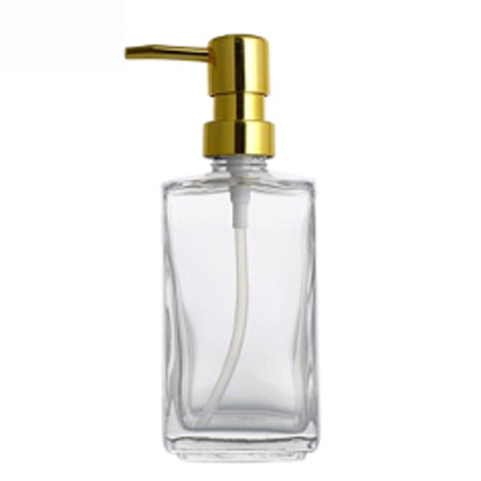 Kxaoxgrc B Glass Soap Lotion Dispenser Set, Glass Hand Soap Dispenser For Kitchen And Athroom Refillable With Less Steel Pump(B)