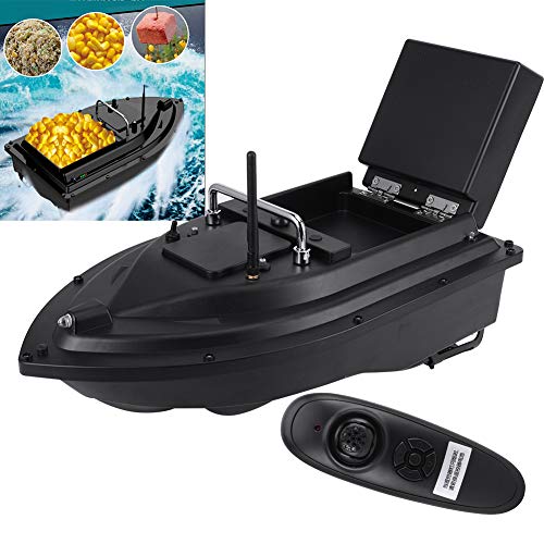 Image of RC Bait Boat,1640ft Range 4.4lbs Load auto Feeder Boat,100-240V Compatible for Freshwater Saltwater Anglers Lake River Ocean Fishing