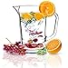 KADAX Brocca in Vetro, Brocca per Acqua con Manico maneggevole, trasparente Caraffa in Vetro per bevande fredde, per succo, Caraffa per Acqua (Luca, 1,23 L)