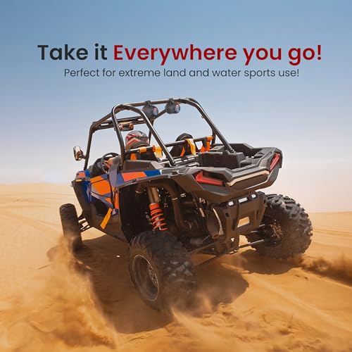 Image of Pyle 4 inch Water-Resistant Off-Road Speaker System with 800 W Power, Compact Marine-Grade Audio for ATV, UTV, 4x4 and Jeep Vehicles - Durable Waterproof Speaker Design for Outdoor Use