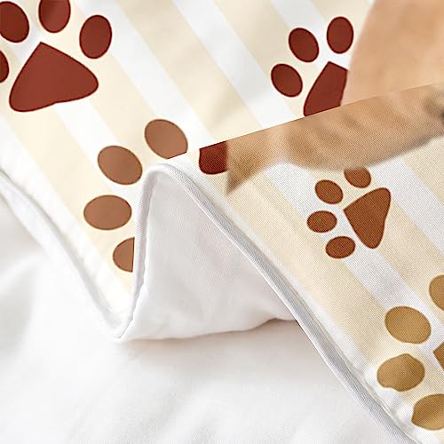 Parure de lit Coton Ensemble Housse de Couette Chat Chien de Qualité - 6