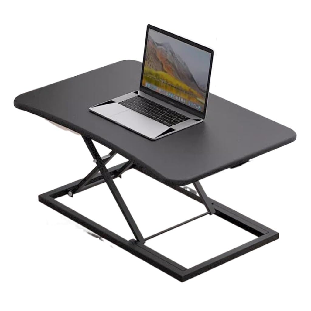 MYUYEE Standing Desk Converter, Height Adjustable Office Table Sit Riser, Ergonomic Sit Stand Workstations For Home Office