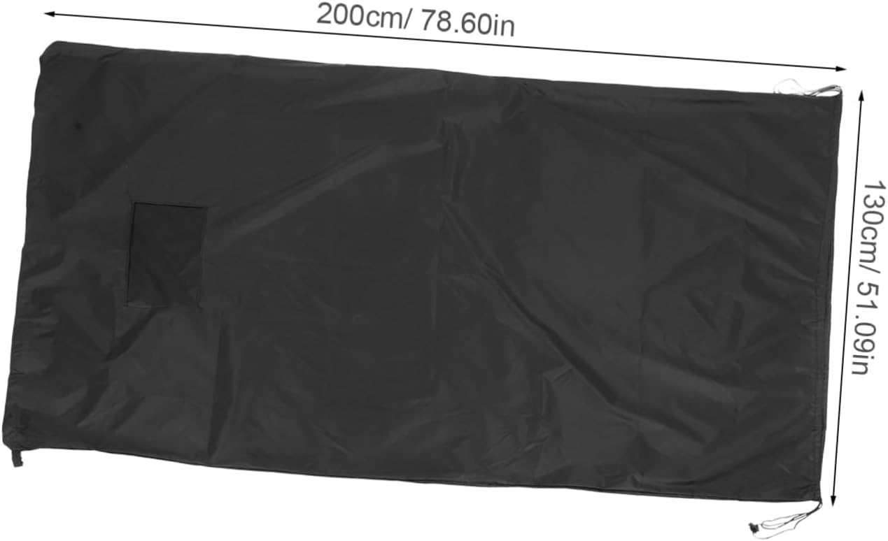 Abaodam Oxford Cloth Leaf Storage Bag for Lawn Tractor Large Storage Space Weatherproof Material Easy to Attach Leak-resistant Closure Suitable for Landscaping