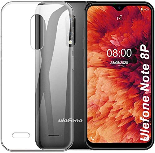 PIXFAB Custodia In Pelle Per Ulefone Note 8P: Portafoglio Con Chiusura Magnetica, Slot Carte E Supporto, Colore Blu