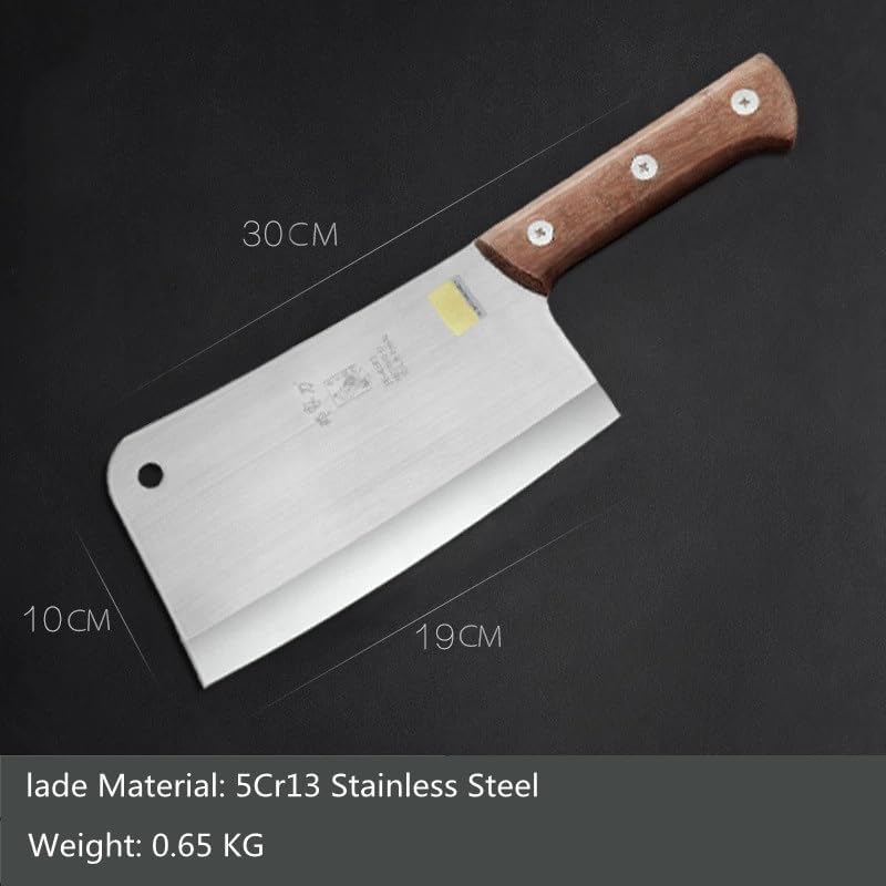 Meat Cleaver,Cleaver Knife 7.5inch Kitchen Chop Bone Knife 5Cr13 Stainless Steel Forged Cuting Bone Knife Handmade Household Chef Choppere Bone Kitchen Multi-purpose Knives