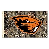 NCAA Oregon State Beavers 3-by-5 Foot Flag with Grommets - Realtree Camo Background