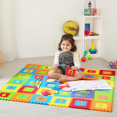 Amazon Brand - Supples Pop Out Interlocking Playmat | Baby Puzzle...