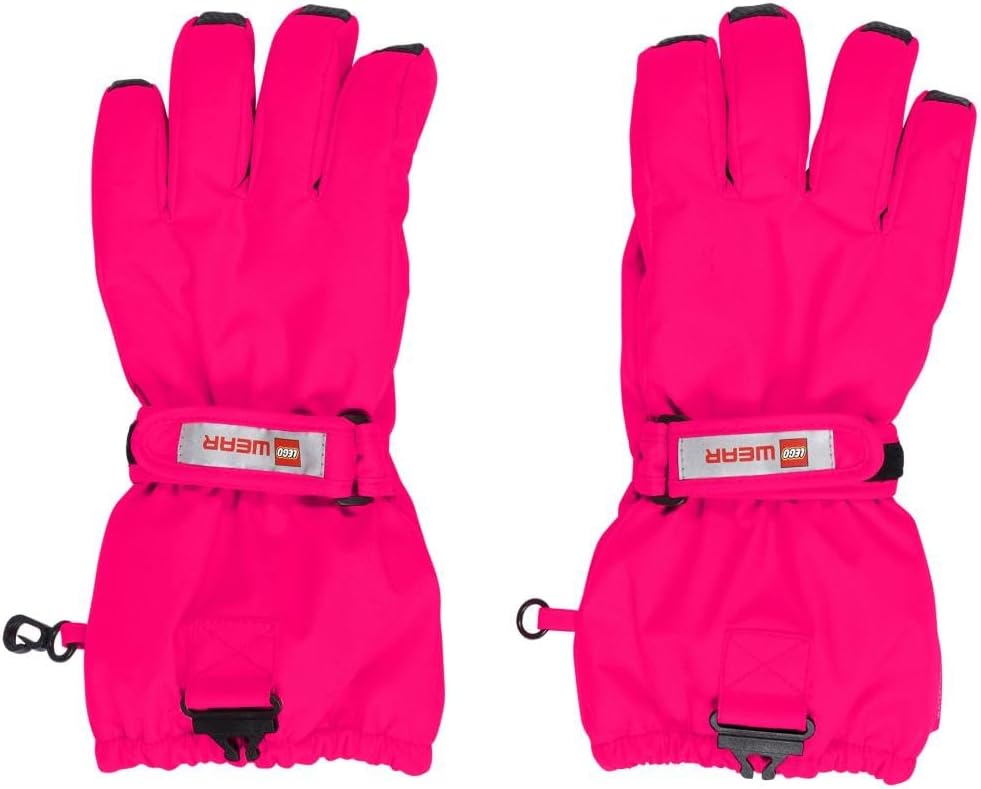 LEGO Wear Unisex Kinder Wear Unisex Tec Skihandschuh Fingerhandschuh Action Serie 100% Wasserdicht Atmungsaktiv Winter Handschuhe, 570, 146-152 EU Fashion