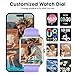 Smart Watch, Fitness Tracker with Heart Rate Monitor, Blood Oxygen, Sleep Tracking, 1.5 Inch Touchscreen Smartwatch for Android iOS Swimming Waterproof Pedometer Step Calories Tracker for Women Men
