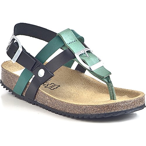 Ela LEA Girls Sandalen, Flip-Flops, Pantoletten Gruen, 510192-7, Gr 37/Sz. 17,5 M US Big Kid