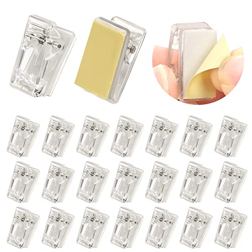 OOTSR 50 clip autoadesive trasparenti, piccole