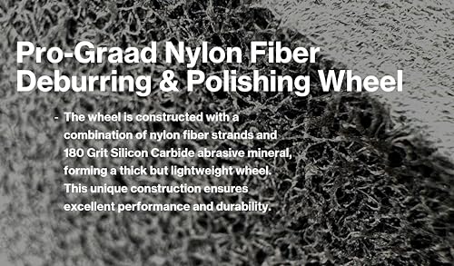 nylon fiber deburring wheel 634 x 134 x 134 5p hardness 180 grit silicon carbide brushed polishing buffing unitized wheel for bench grinder buffing machine with adapter for 12 58 34 arbor