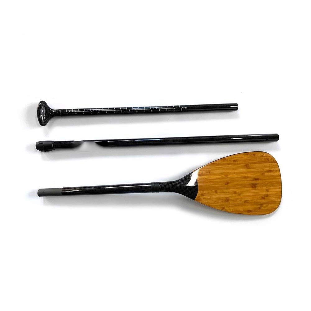 Surfbrett Zubehör Superleichtgewicht Bambus Full Carbon-Paddel Einstellbare 3-teilig for Stand Up Sup Vorstand Surfbrett Socken
