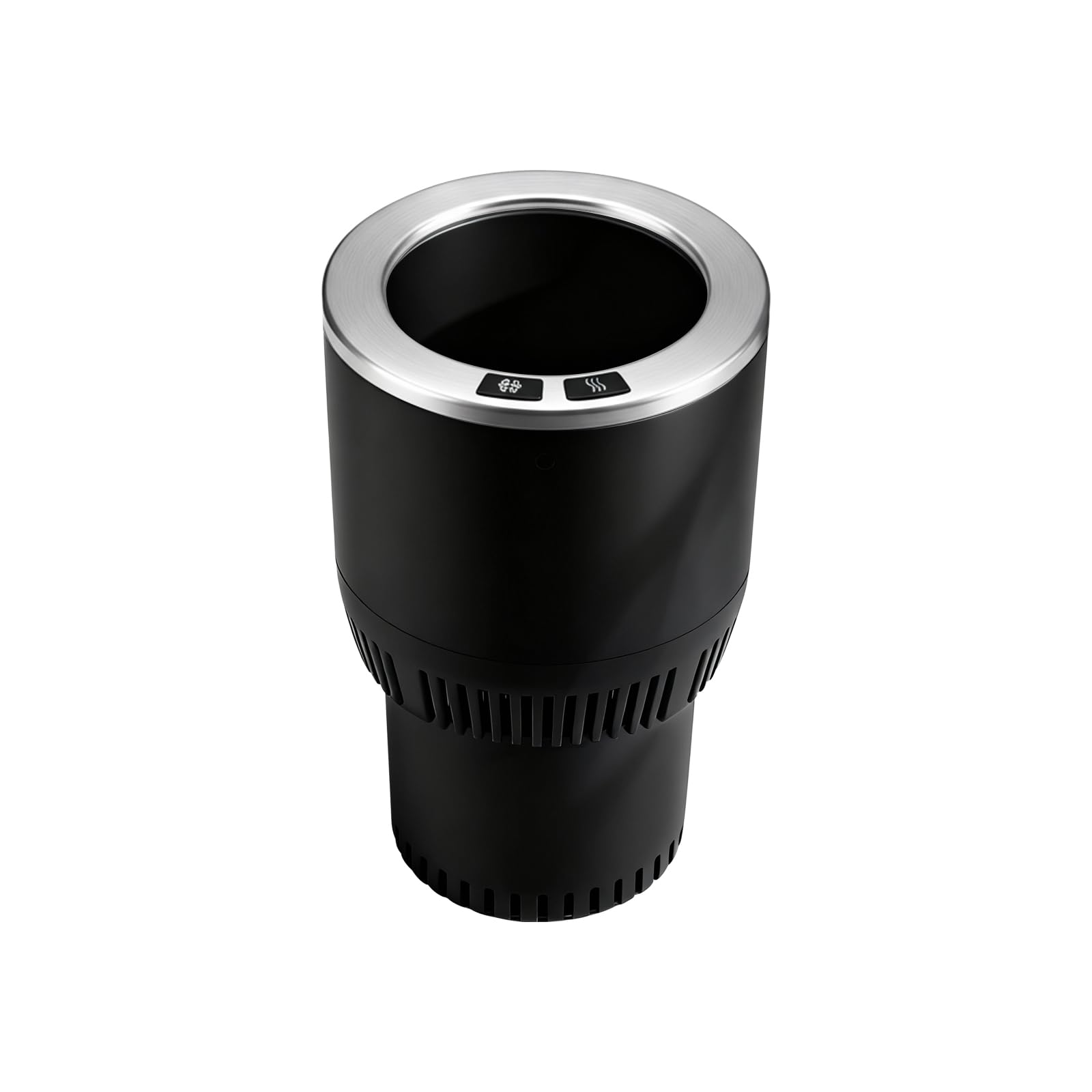 Supporto per tazza da auto 2 in 1 di alta qualità per scalda tazza per auto, perfetto per pendolari/viaggi su strada (nero e argento)