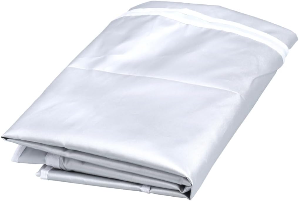 Mikikit Washing Machine Cover Large Silver Sunscreen for Washer and Dryer Easy to Clean Ropes