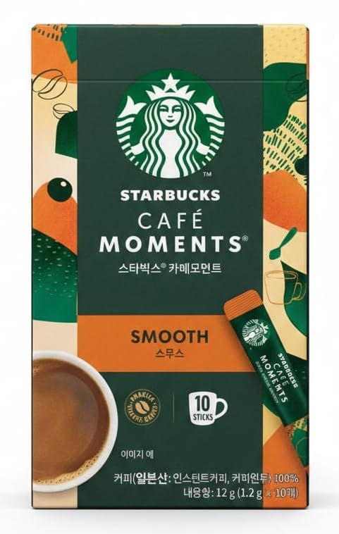 Starbucks Café Moments Smooth Instant Coffee, Each 1.2g X 10