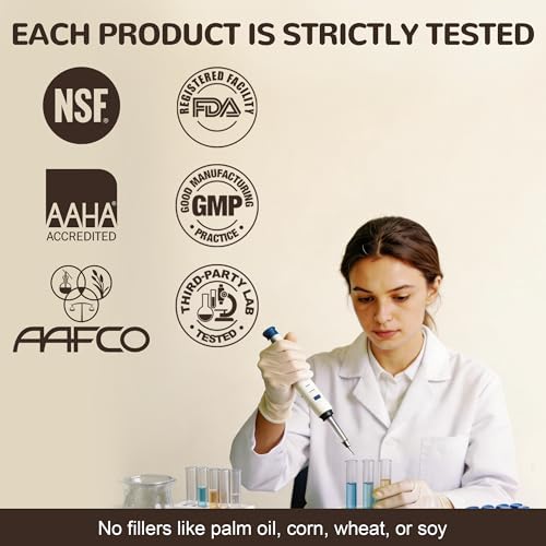 Image of Organic Turkey Tail Mushroom for Large Dogs - Over 50% Beta Glucan - 10-in-1 Mushroom Powder for Immune & Gut Support - Dog Mushroom Supplements for Lumps and Bumps - Chicken Flavor, 200g