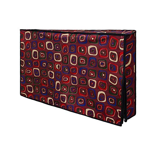 Image of DREAM CARE Double Use - Transparent & Printed Flap - 32 Inches LED TV Cover, Waterproof, Compatible for All Brands (LG, Samsung, Vu, Mi, Realme, TCL, Croma), SA72