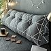 qwqqaq Lleno Cojín Cuña Triangular,Respaldo De La Cama Colocación Soporte Almohada De Lectura Cama Cabecero Cojines Almohadilla Lumbar con Funda Extraíble-b 90x45cm(35x18inch)