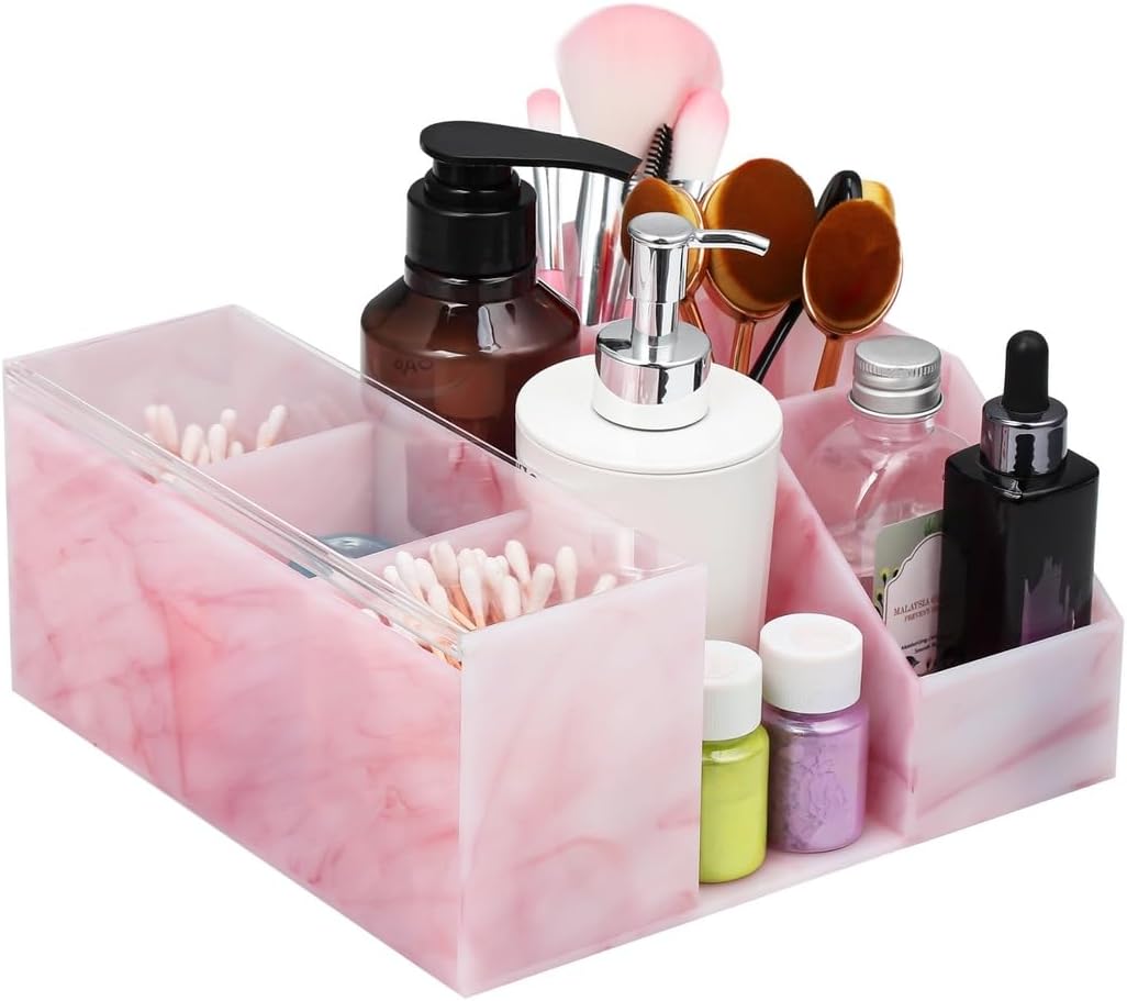 Brush Tweezers Cosmetic Holder For Home Eyelash Salon, Large Capacity Makeup Organizer, Multi Compartments Cosmetic Display Case, Eyelash Beauty Organizer, Eyelash Storage Case With Tweezers Holes