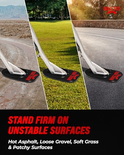 image for Badass Moto Motorcycle Kickstand Pad - Kick Stand Puck, Coaster Plate 
